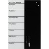 Стеклянная доска Naga Magnetic Glass Weekplanner 40x60 English [12002]